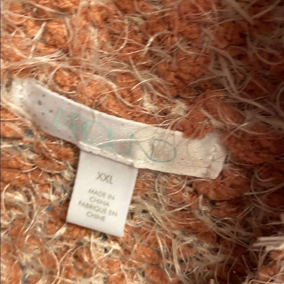 Abound Fuzzy Knit Turtleneck Sweater Tan - Picture 7 of 10